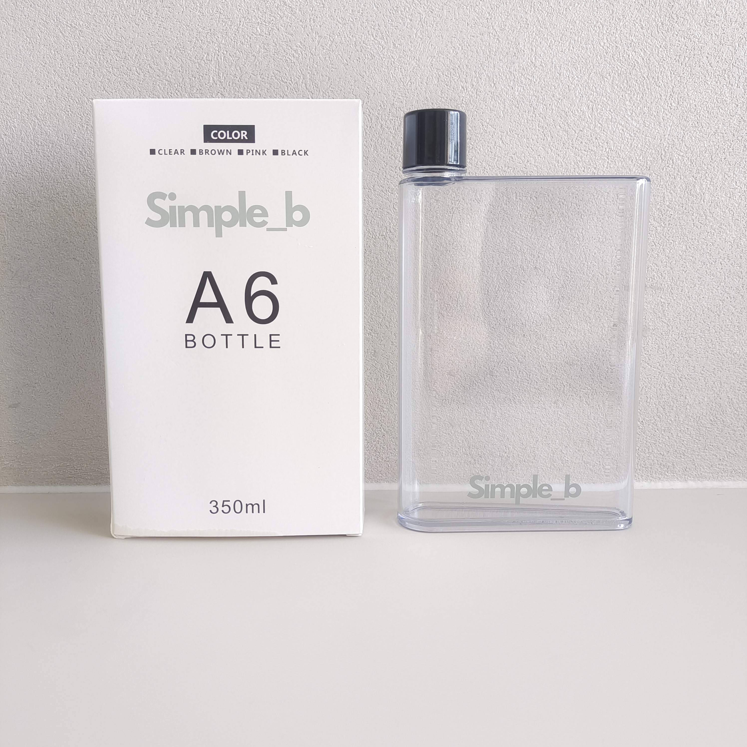 Simple B Sleek - Portable A6 Flat Water Bottle - Next day delivery